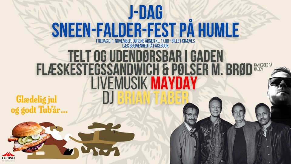 J-DAG SNEEN-FALDER-FEST PÅ HUMLE ØLBAR